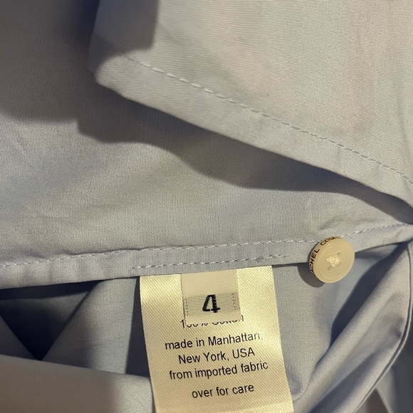 Rachel Comey Adair Oxford Blouse in Sky Blue, size 4 - Picture 4 of 11